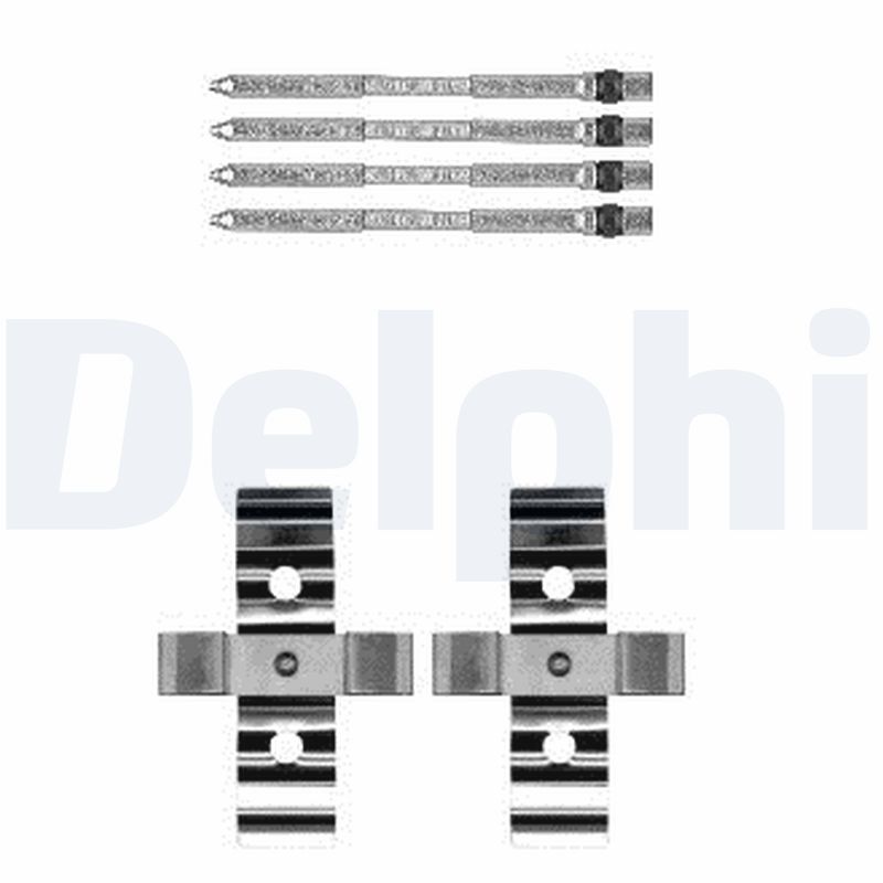 Kit accessori, Pastiglia freno - LX0604 DELPHI