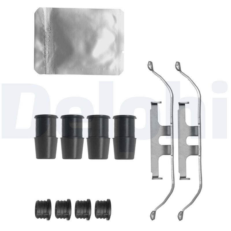 Kit accessori, Pastiglia freno - LX0635 DELPHI