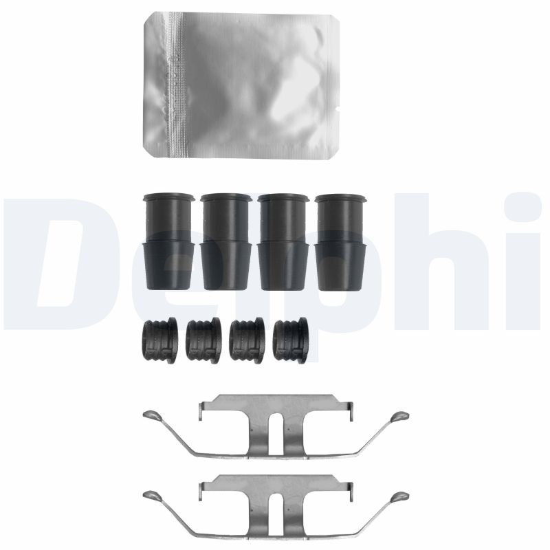 Kit accessori, Pastiglia freno - LX0636 DELPHI