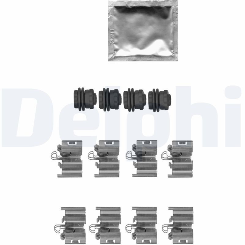 Комплектующие, колодки дискового тормоза - LX0668 DELPHI