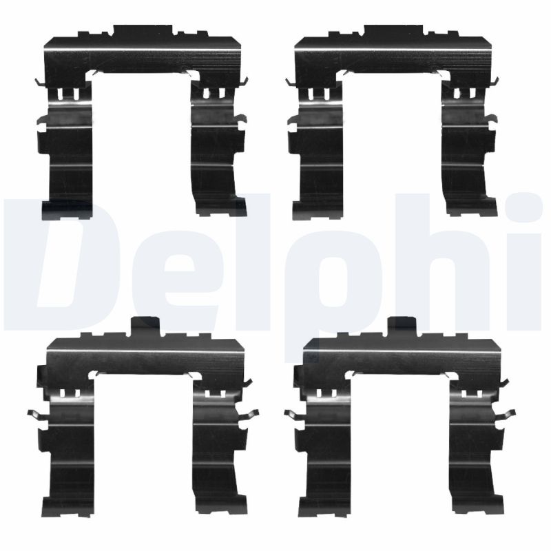 Kit accessori, Pastiglia freno - LX0672 DELPHI