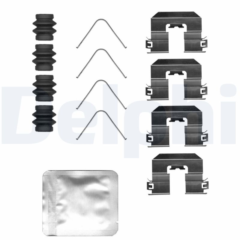 Kit accessori, Pastiglia freno - LX0685 DELPHI