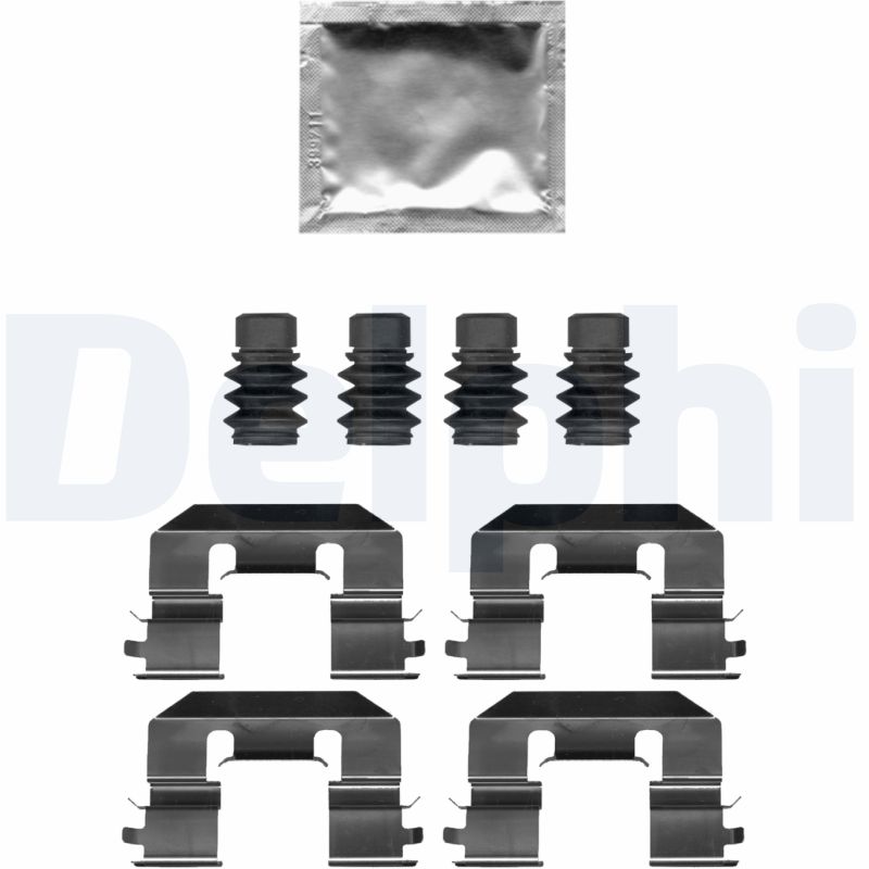 Комплектующие, колодки дискового тормоза - LX0689 DELPHI