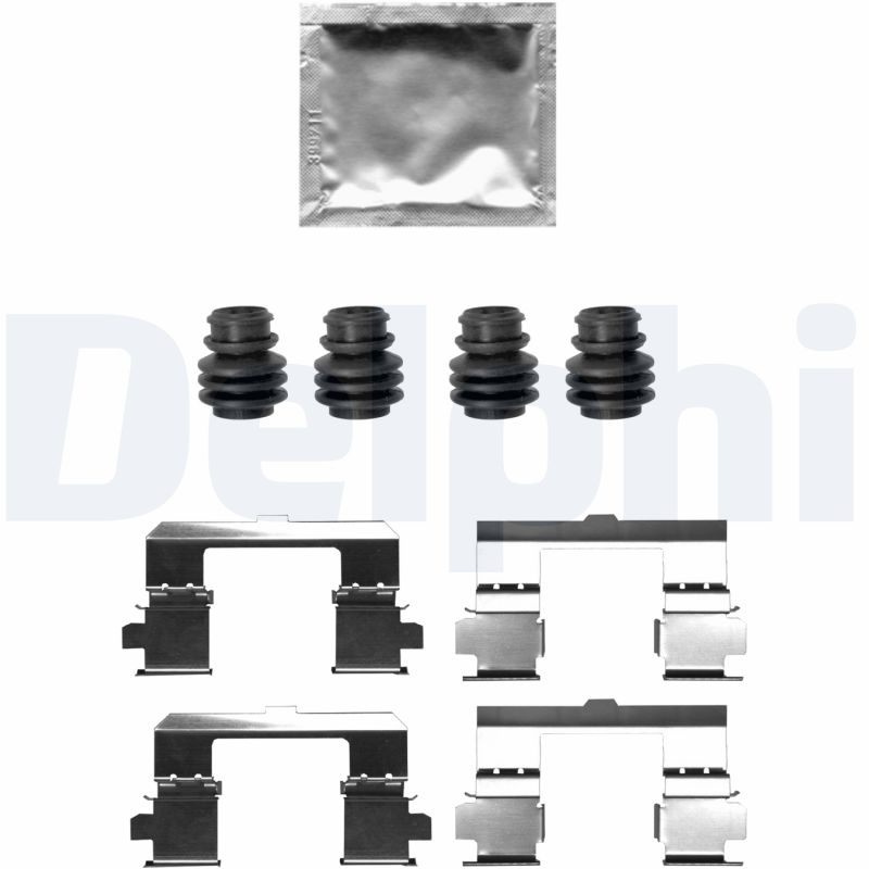 Kit accessori, Pastiglia freno - LX0697 DELPHI