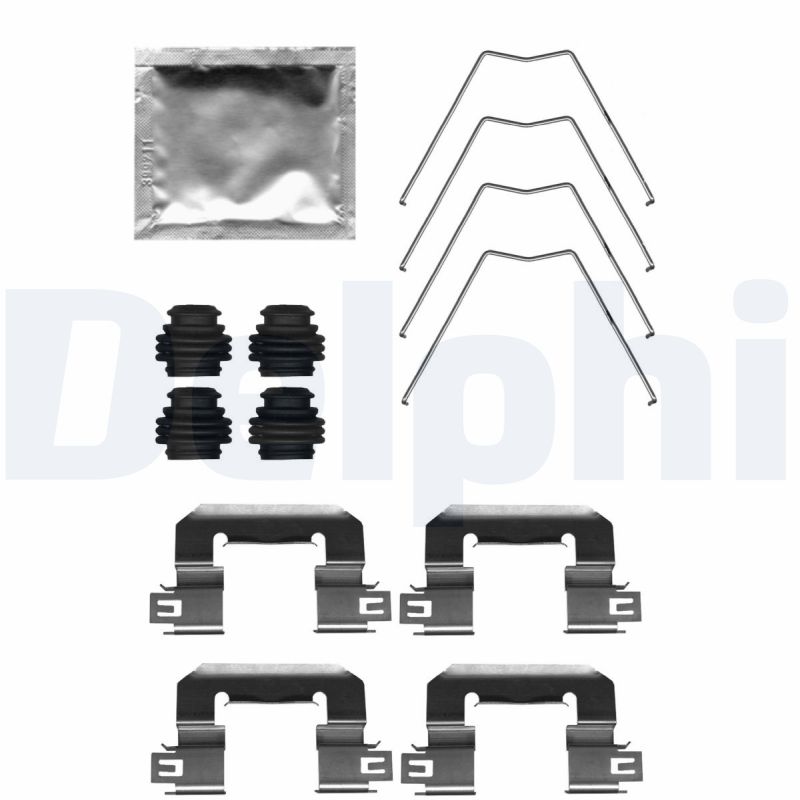Accessory Kit, disc brake pad - LX0712 DELPHI