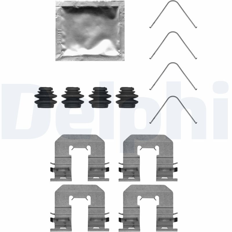 Комплектующие, колодки дискового тормоза - LX0716 DELPHI