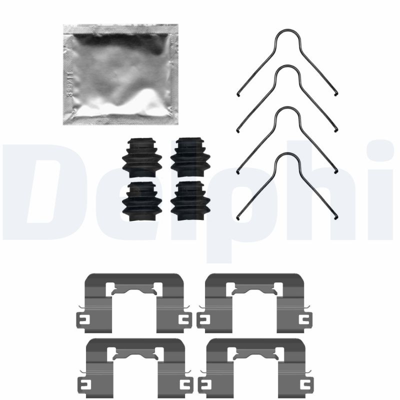 Accessory Kit, disc brake pad - LX0741 DELPHI