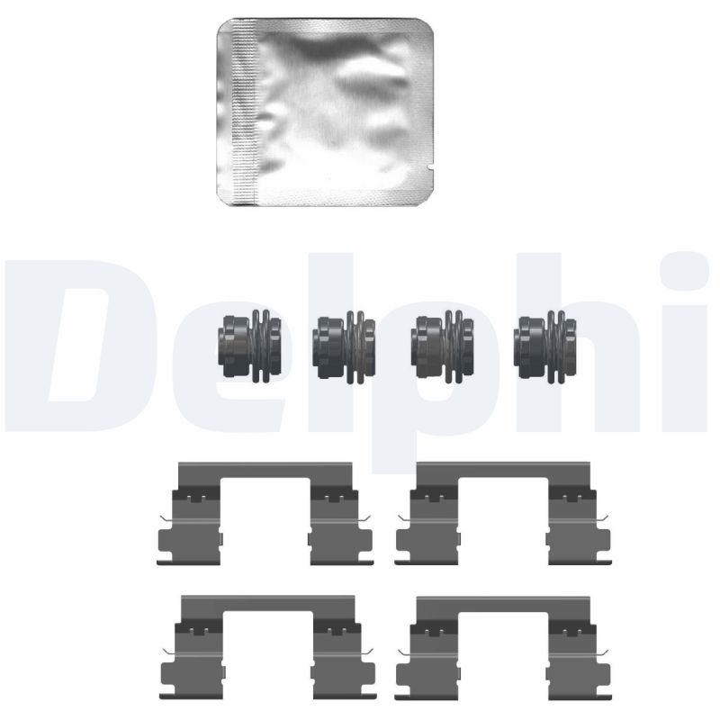 Kit accessori, Pastiglia freno - LX0747 DELPHI