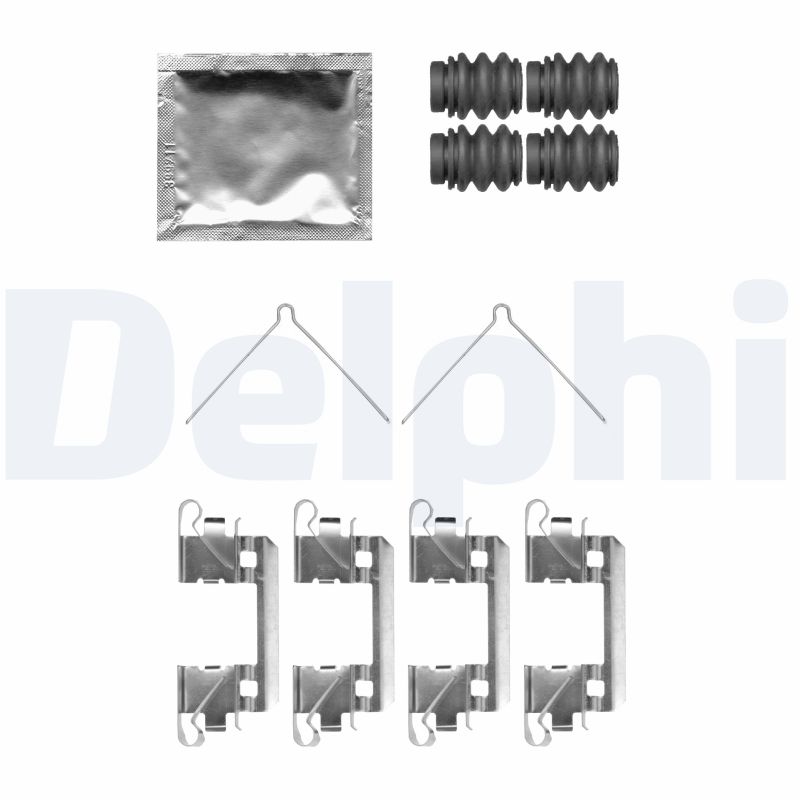 Kit accessori, Pastiglia freno - LX0762 DELPHI