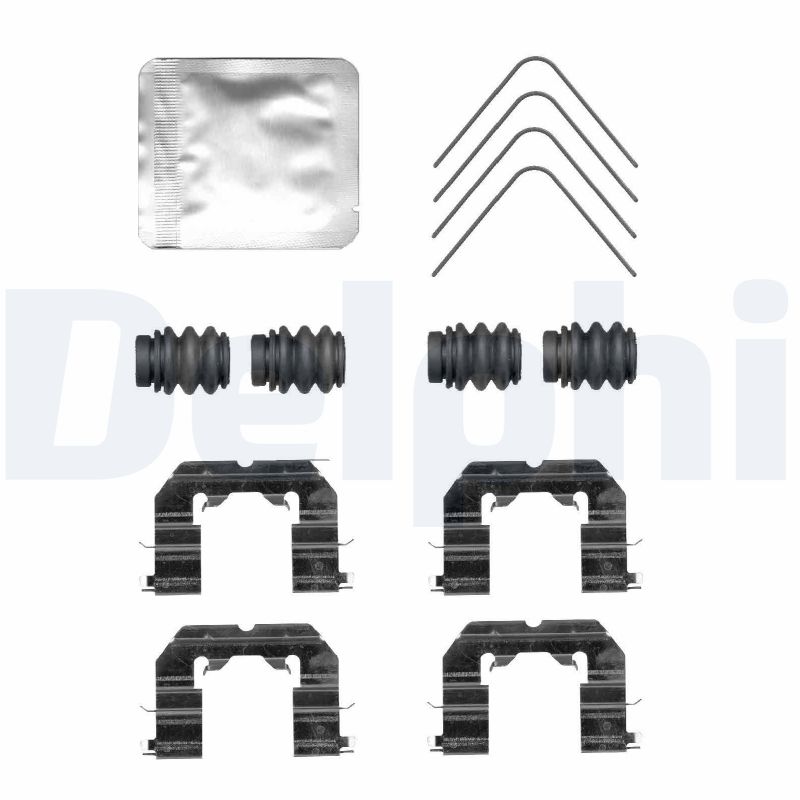 Комплектующие, колодки дискового тормоза - LX0765 DELPHI