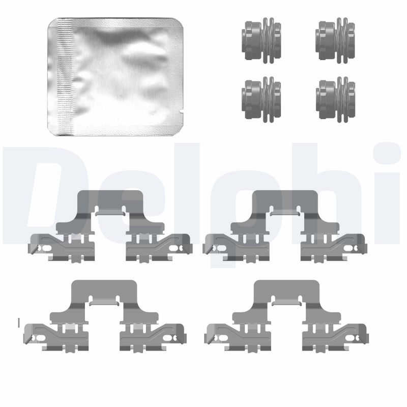 Kit accessori, Pastiglia freno - LX0776 DELPHI