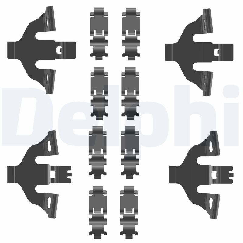 Kit accessori, Pastiglia freno - LX0781 DELPHI
