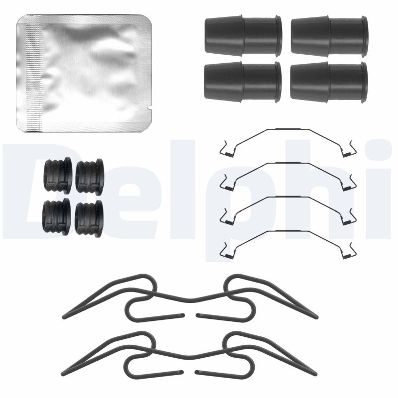 Kit accessori, Pastiglia freno - LX0783 DELPHI