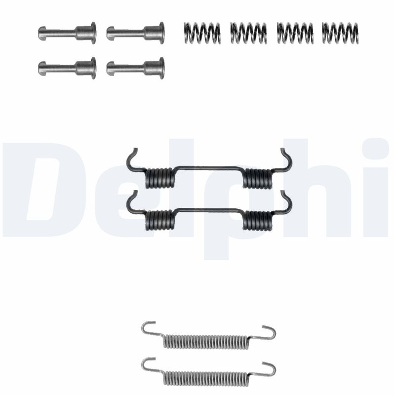 Kit accessori, Ganasce freno stazionamento - LY1297 DELPHI