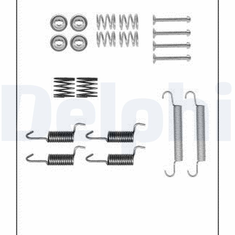 Kit accessori, Ganasce freno stazionamento - LY1386 DELPHI
