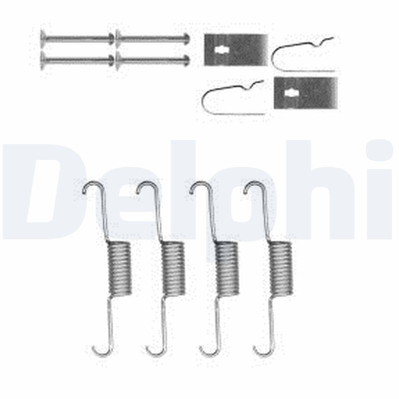 Kit accessori, Ganasce freno stazionamento - LY1398 DELPHI