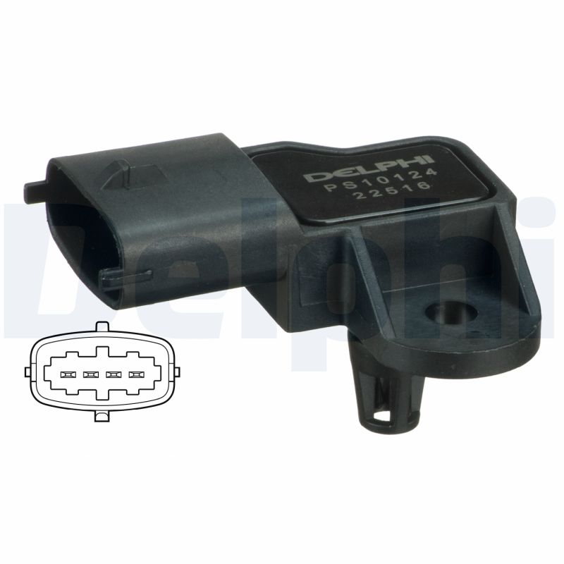 Sensor, boost pressure - PS10124 DELPHI