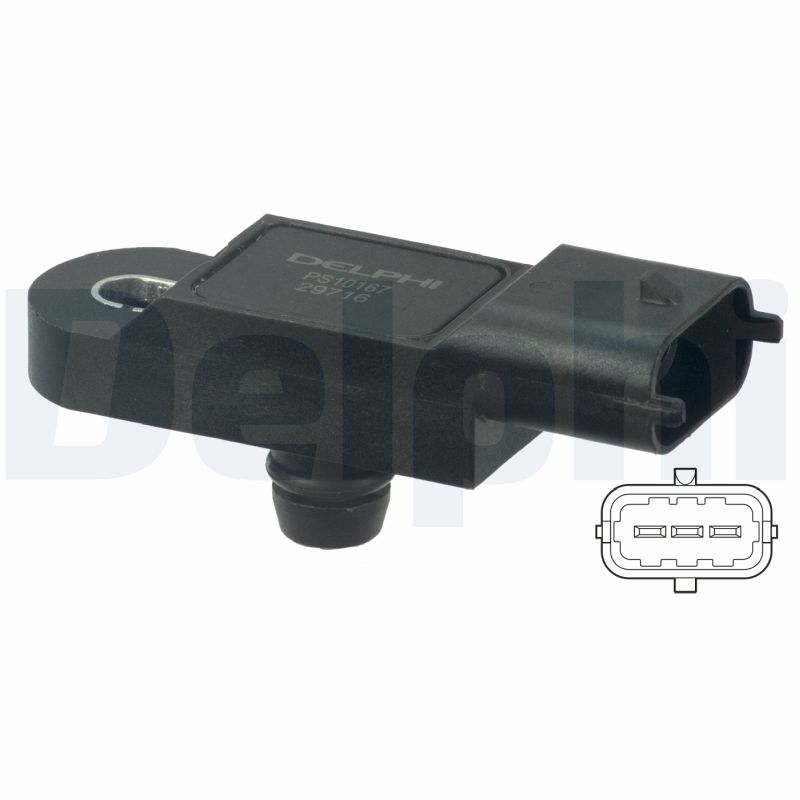 Sensor, boost pressure - PS10167 DELPHI