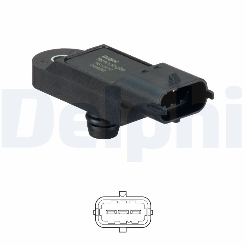 Sensor, boost pressure - PS10210 DELPHI