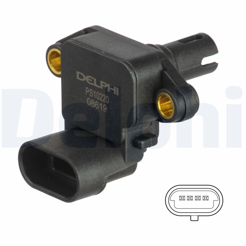 Sensor, boost pressure - PS10220 DELPHI