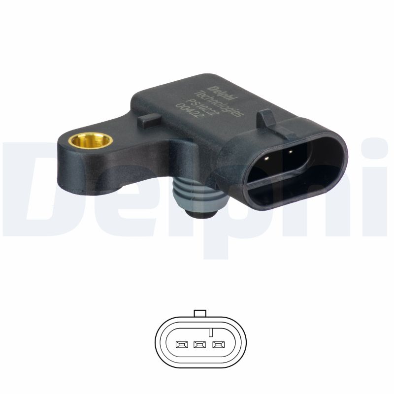 Sensor, boost pressure - PS10222 DELPHI