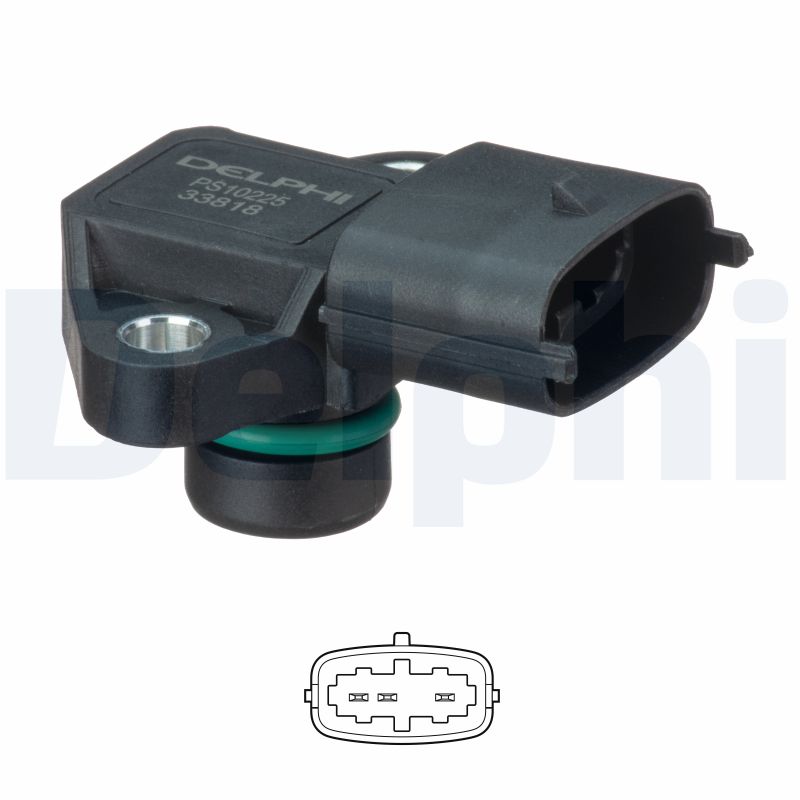 Sensor, intake manifold pressure - PS10225 DELPHI