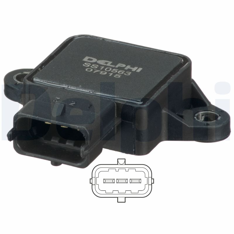 Sensore, Regolazione valvola farfalla - SS10563-12B1 DELPHI