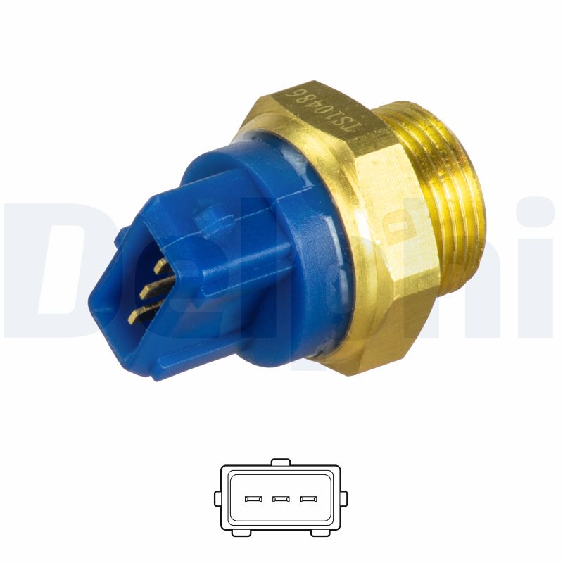 Temperature Switch, radiator fan - TS10486 DELPHI