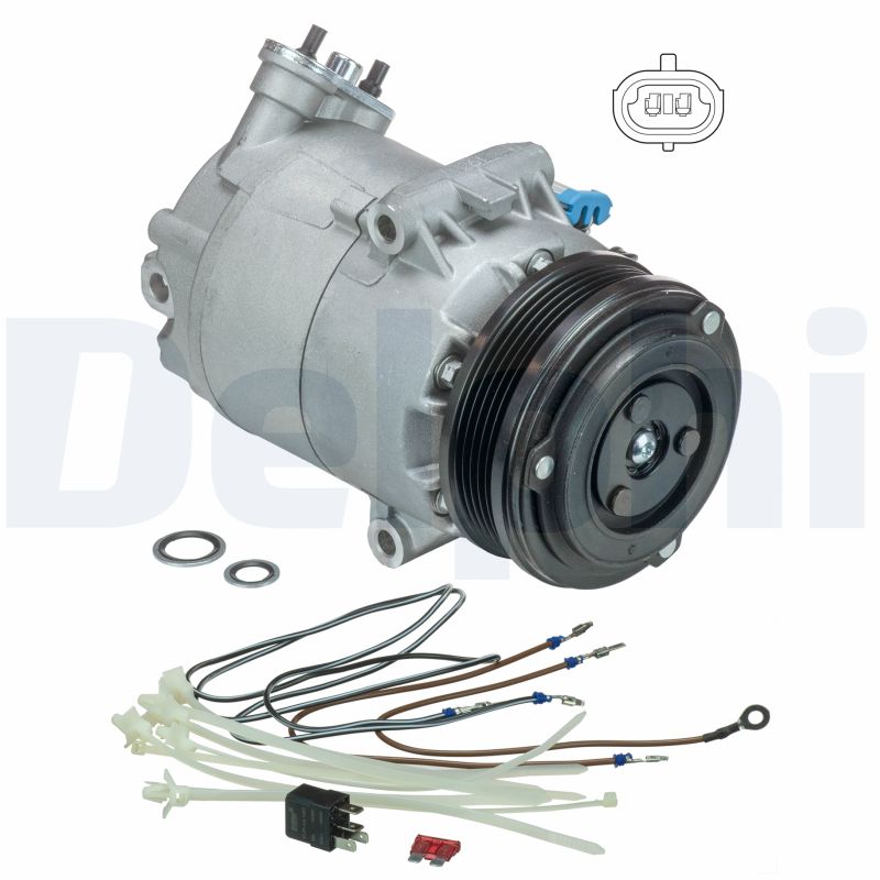 Compressor, air conditioning - TSP0155458 DELPHI