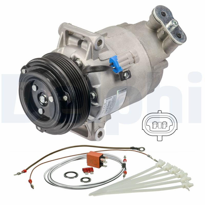 Compressor, air conditioning - TSP0155802 DELPHI