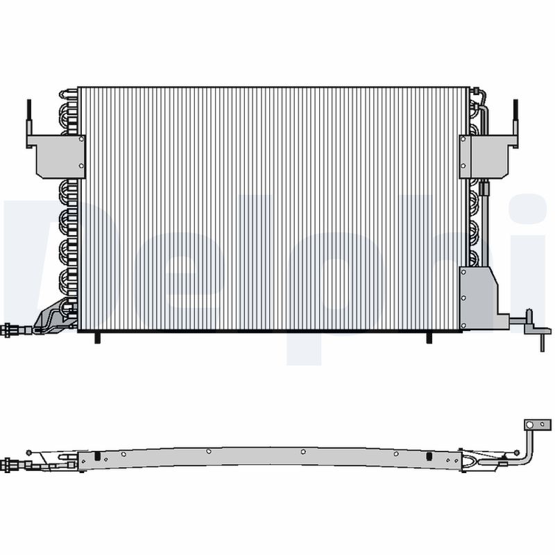 Condenser, air conditioning - TSP0225021 DELPHI