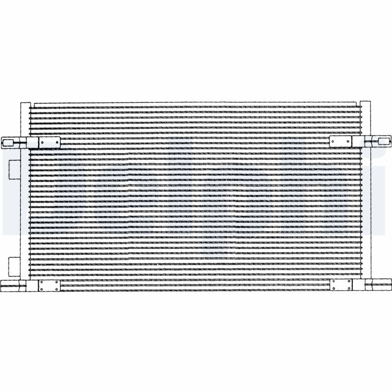 Condenser, air conditioning - TSP0225212 DELPHI