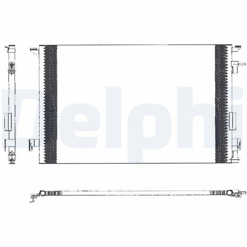 Condenser, air conditioning - TSP0225463 DELPHI