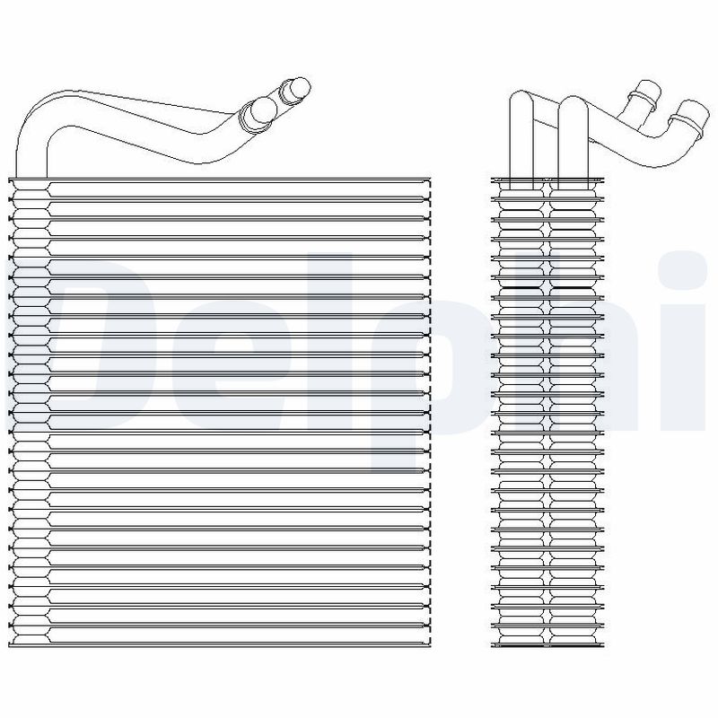 Evaporator, air conditioning - TSP0525202 DELPHI