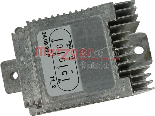 valdymo blokas, elektrinis ventiliatorius (variklio aušinima - 0917036 METZGER