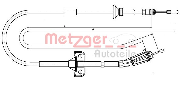 Cavo comando, Freno stazionamento - 10.8189 METZGER