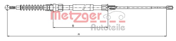 Cavo comando, Freno stazionamento - 10.7518 METZGER