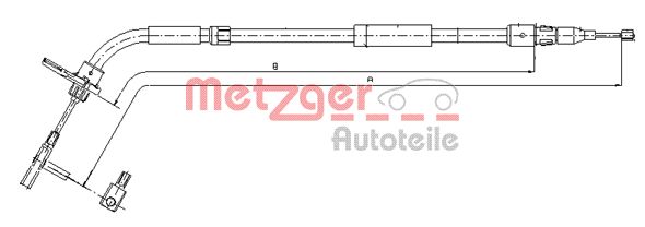 Cavo comando, Freno stazionamento - 10.9334 METZGER