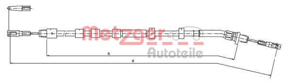 Cavo comando, Freno stazionamento - 10.9512 METZGER