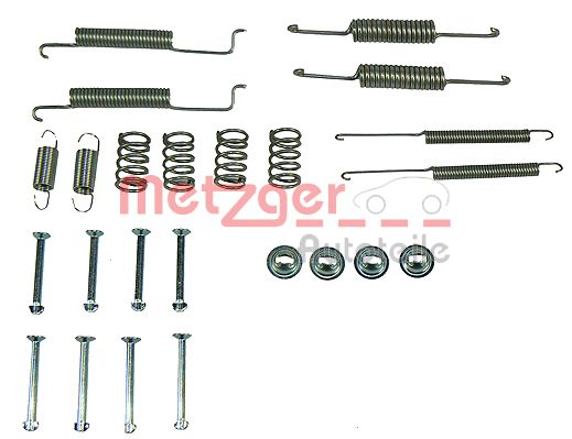 Kit accessori, Ganasce freno - 105-0569 METZGER