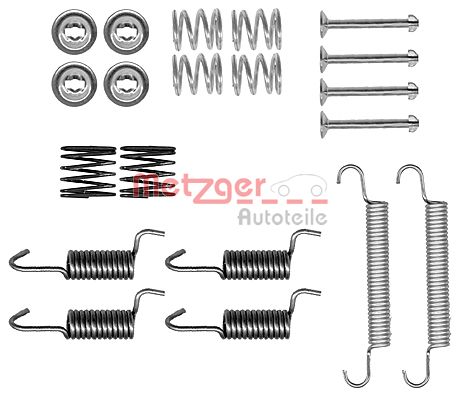 Kit accessori, Ganasce freno stazionamento - 105-0899 METZGER