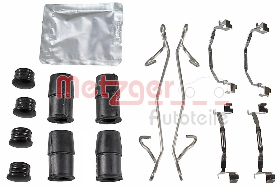 Kit accessori, Pastiglia freno - 109-0167 METZGER
