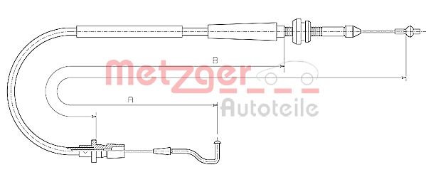 Cavo acceleratore - 11.0637 METZGER