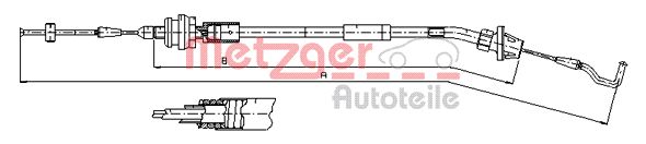 Cavo acceleratore - 11.1624 METZGER