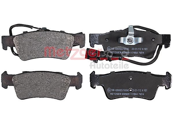 Brake Pad Set, disc brake - 1170560 METZGER