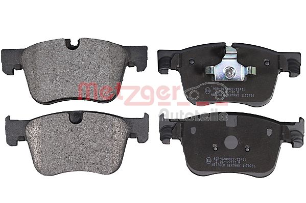 Brake Pad Set, disc brake - 1170796 METZGER