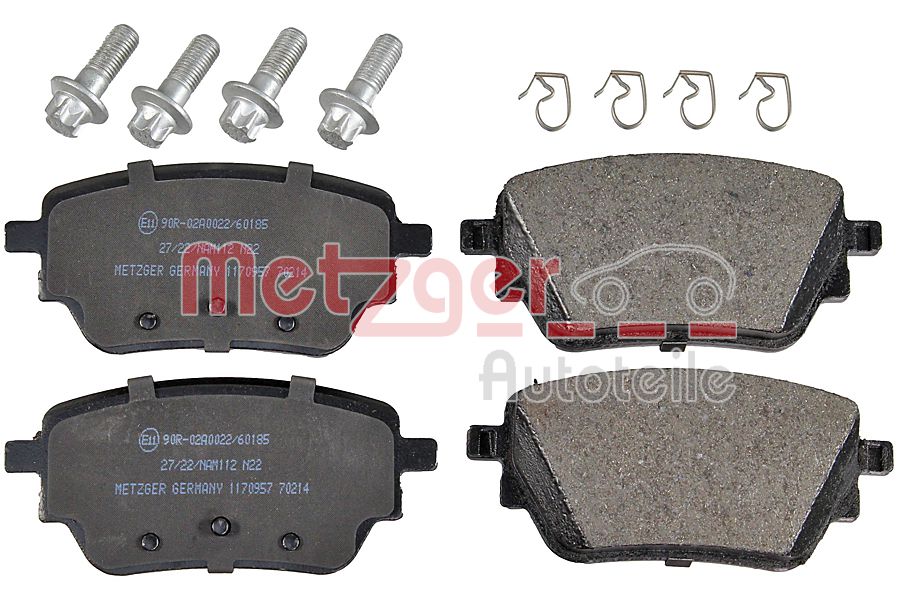 Kit pastiglie freno, Freno a disco - 1170957 METZGER
