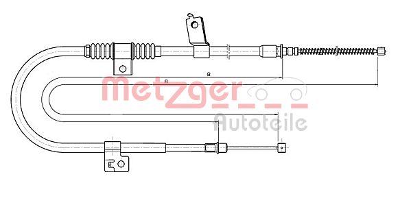 trosas, stovėjimo stabdys - 17.2291 METZGER