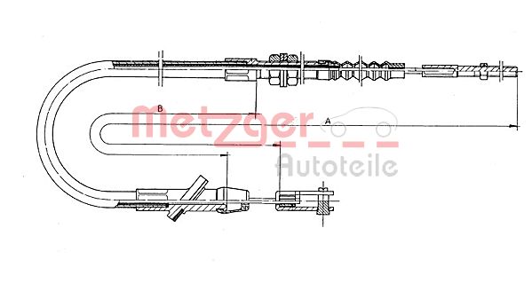 Clutch Cable - 18.600 METZGER