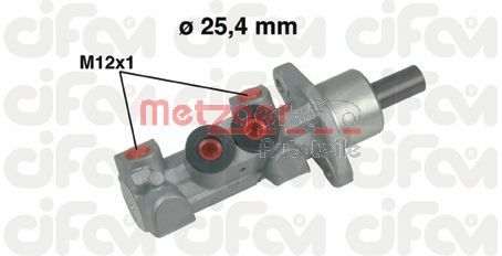 Hauptbremszylinder - 202-451 METZGER